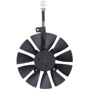 Resim T129215su 87 Mm Bilgisayar Grafik Kartı Soğutma Fanı Asus Strix Rx470 Rx460 Gtx980tı R9 390x Ctx1080 