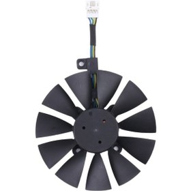 Resim T129215su 87 Mm Bilgisayar Grafik Kartı Soğutma Fanı Asus Strix Rx470 Rx460 Gtx980tı R9 390x Ctx1080 