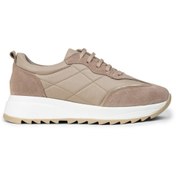 Resim Deery Kadın Hakiki Süet Vizon Rengi Sneaker Ayakkabı 