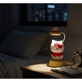 Resim Kuzey Tacı Sevimli Hello Kitty Figürlü LED Masa Lambası Vip 3 Renk 