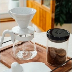 Resim V60 Kahve Demleme Seti - Açık Gri 