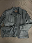 Resim Şahan Deri Denizli Kadın Siyah Sade Hakiki Deri Mont 