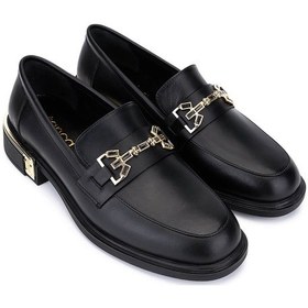 Resim Tamer Tanca Kadın Hakiki Deri Siyah Deri Loafer Ayakkabı 1061 5117 Bn Ayk Sk25-26 Sıyah Dr Siyah 