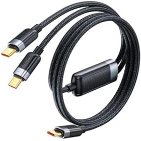 Resim Mcdodo Ca-6780 1.5 M 100W 2'Si 1 Arada Type-C To Type-C + Type-C Siyah Kablo 
