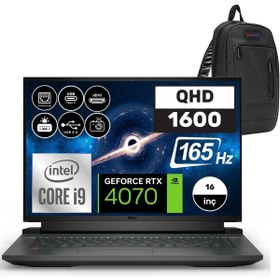 Resim Dell Gaming G16 7630 Intel Core I9 13900HX 64GB DDR5 1TB SSD RTX4070 8GB Windows 11 Home 16\ QHD+ 165Hz Taşınabilir Bilgisayar G167630020WH08 + Zetta Çanta 