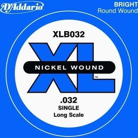 Resim D'Addario XLB032 XL Nickel Bas Gitar Tek Tel (32) 