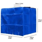 Resim Xiyyadms Mükemmel Kalite Poliester Ibc Tank Örtüsü 1000l - Dış Mekan İçin Su Geçirmez Toz Ve Isı Yalıtımı Sağlar - Mavi Renk 