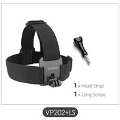 Resim Vp202-ls-vamson Go Pro 9 Aksesuarları Kafa Kemeri Askısı Dağı Ayarlanabilir Gopro Hero 10 9 8 7 6 5 4 3 + 2 1 Sjcam İçin Yi 4k Vp202 