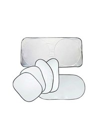 Resim Besthome1 6'sı 1 Arada Yaz Aksesuarları Kaplamalı Gümüş Araba Güneşlik Kumaş Seti Rastgele Renk Diğer 