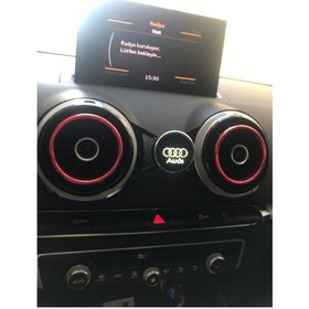 Resim Audi A3 8v Uyumlu 2013-2020 Halka Mıknatıslı Telefon Tutucu 