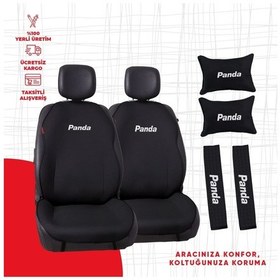 Resim Fiat Panda Nakışlı Otomind Oto Minderi Seti 