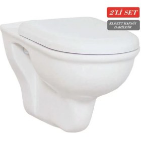 Resim Creavit Selin Asma Klozet (SL320.00) + Tefen Klozet Kapağı (KC2201) 2'li Set 