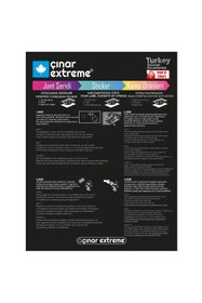 Resim Çınar Extreme 2 Adet Sport Kask, Araba Ayna Süt Beyaz Kask Sticker Çınar Extreme - 0726199637512 