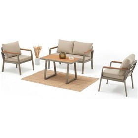 Resim Parma Bahçe Balkon Oturma Grubu 2+1+1+sehpa 