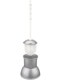 Resim Omnisoft Flr F042 Plastik Lüks Klozet Wc Fırçası Gri 