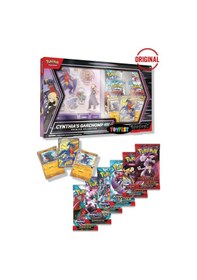 Resim Pokemon Tcg Cynthia Garchomp Ex Premium Koleksiyon 3 Folyolu Kart 6 Booster Paket Özel Kutulu Set 
