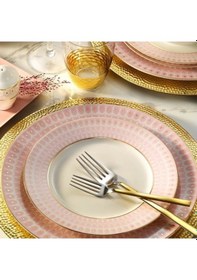 Resim Kütahya Porselen Bone Kalipso 62 Parça 113894 Yemek Takımı 