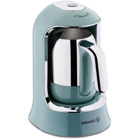 Resim Korkmaz A860-06 Kahvekolik Rose Gold Krom Türk Kahve Makinesi 