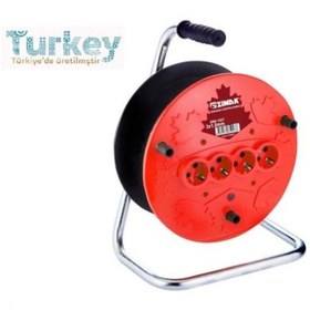 Resim Epilons Extra 4lü Elektrik Seyyar Makaralı Uzatma Kablo 50 Metre Taşınabilir 