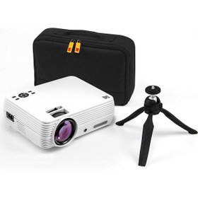 Resim Kodak Flik X4 Ev Projektörü / 4.0 Lcd Kompakt Ev Sinema Sistemi, 1080p Uyumluluğu Ve Parlak Lümenli 