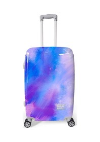 Resim Coral High Renkli Desenli Pc Orta Boy Valiz 60cm 16837 Mor 