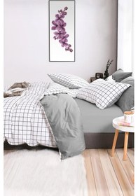 Resim Always Çiftküçükkare Çarşafı Lastikli Tek Kişilik Çift Taraflı Nevresim Takımı 