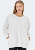 Resim VIKENTI SW Oversize Kadın Sweatshirt Beyaz 