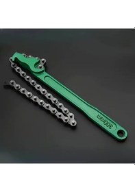 Resim Chuangyinshop Yeşil Ağır Hizmet Zincirli Ayarlanabilir Kavrama Yağ Filtre Anahtarı 