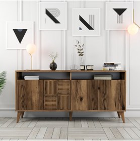 Resim Variant Mobilya Milan 160cm Konsol - Ceviz / Ceviz 