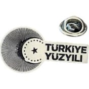 Resim Kuyumcudan Türkiye Yüzyılı Gümüş Yaka Rozeti 