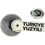 Resim Kuyumcudan Türkiye Yüzyılı Gümüş Yaka Rozeti 