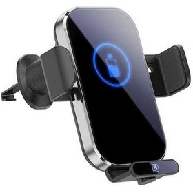 Resim Novahub Araba Montajlı Kablosuz Şarj Tutucu, Hızlı Şarj, Havalandırma Tutucu, Tek Dokunuşlu, Gümüş GÜMÜŞ 