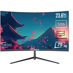 Resim Xaser XS-C238FHD 23.8" 1 ms 75 Hz VGA HDMI 1920x1080 Curved Oyuncu Monitörü Xaser