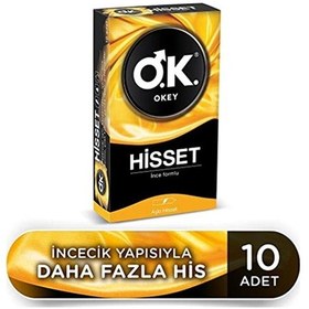 Resim Okey Okey Hisset 10'lu Prezervatif 1 Paket Kategori: Prezervatif 
