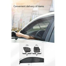Resim Figiza Araba Ön-Arka Yan Cam Güneşlik Uv Önleyici Araç Bebek Emzirme Perdesi Araç Sineklik Perde 4 Parça 