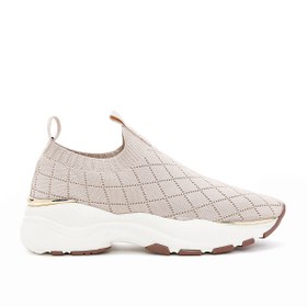 Resim Derimod Zero Kadın Bej Desenli Kalın Tabanlı Sneaker 25SFD43036F 