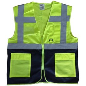 Resim Yönetici Ikaz Yeleği Sarı/Lacivert L Beden (205705742) 