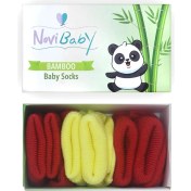 Resim Novibaby 3'lü Bambu Yenidoğan Bebek Çorabı I Sunset I 0-6 Ay 
