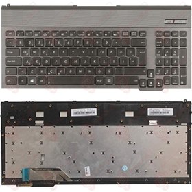 Resim Asus Uyumlu 0KN0-MK1TU21, 0KNB0-B411TU00, V132662AK2 Klavye Tuş Takımı Tuş Seti Siyah Türkçe 