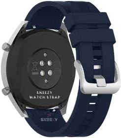 Resim Huawei Watch Ultimate - Watch Buds 22mm İle Uyumlu NovaGT Supreme Silikon Kordon Lacivert 