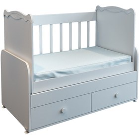 Resim Patiko Furniture Sahra 850 2 Çekmeceli Beşik (60X120) Beyaz 