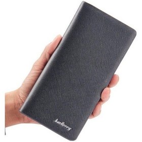 Resim Agoodshop Papajack Yeni Cüzdan - Uzun Erkek Kadın Cüzdan - Kore Beyaz Deri Cüzdan -Siyah 