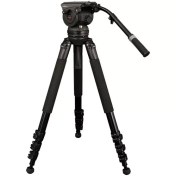 Resim Miliboo M8L Hidrolik Kafalı Profesyonel Alüminyum Video Tripod 