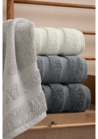 Resim Altınbaşak Jakarlı 4 Lü 50x90 El Havlusu Nori V2 Renkli 