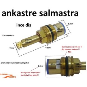 Resim Tema Ankastre İnce Diş Salmastra Taharat Musluğu İçi Aç Kapa Kısa 
