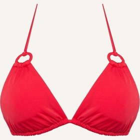 Resim Defacto Regular Fit Üçgen Bikini Üstü-fall İn Love E0137ax25smrd197 Kırmızı 