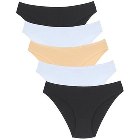 Resim New Lilla 1001 Kadın 5'Lı Günlük Slip Külot (549351481) Çok Renkli 