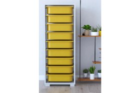 Resim Remaks 9 Sepetli Oyuncak Dolabı Çok Amaçlı Dolap - Sarı 