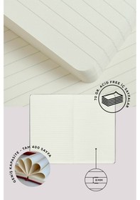 Resim Nota Bene Classic Sert Kapak Defter, 19x25 Cm, Çizgili Lacivert 