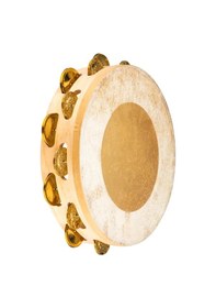 Resim Meinl Ae-mtah2bo Artisan Maple Wood Bronze Jingles 2 Rows 10" Tamburin Natural 